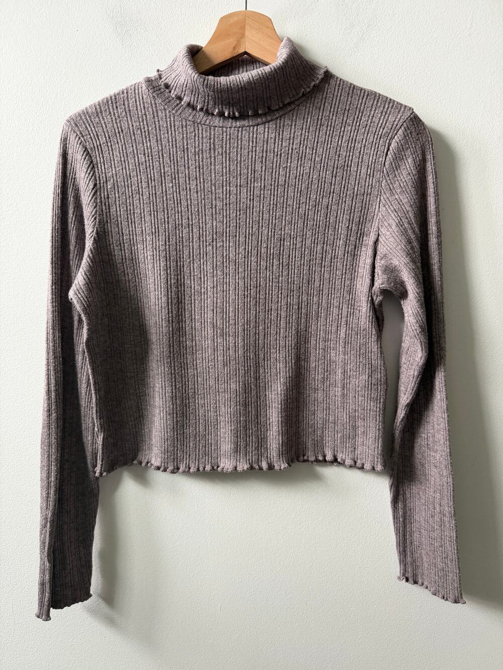 Madewell crop turtleneck women's size L